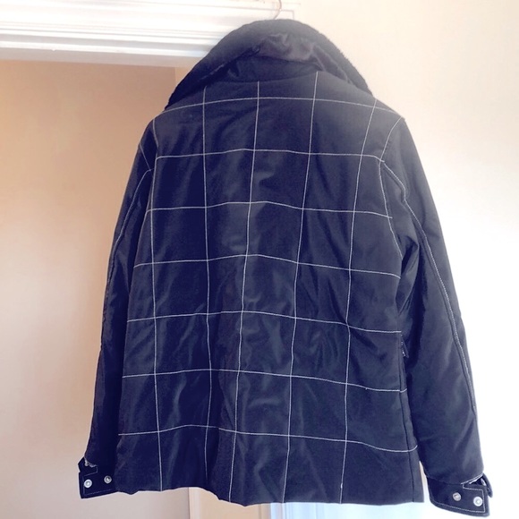 🔵Nicole Miller Faux Fur Collar Coat - Picture 4 of 5